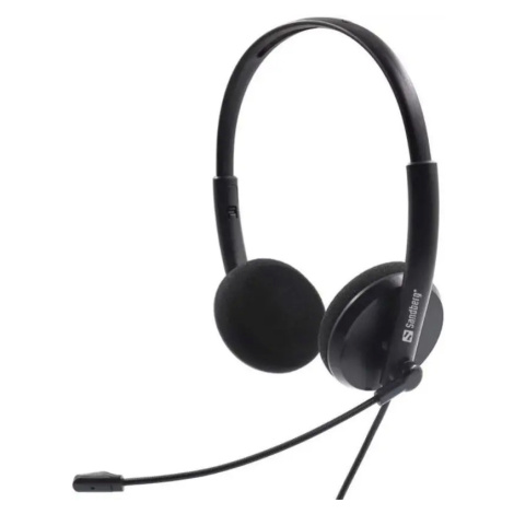 Sandberg MiniJack Office Saver headset s mikrofonem, černá