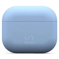 iWant AirPods 3.generace ultra-tenké pouzdro světle modré