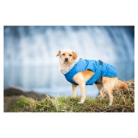 Vsepropejska Furila bunda pro psa s kožíškem Barva: Modrá, Délka zad (cm): 43, Obvod hrudníku: 5