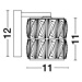 NOVA LUCE nástěnné svítidlo NICE čirý křišťál a chromovaný hliník G9 1x5W IP20 bez žárovky 85381