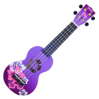 Mahalo Hibiscus Sopránové ukulele Hibiscus Purple Burst