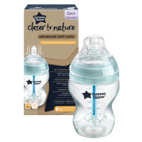 TOMMEE TIPPEE CTN Kojenecká lahev ADVANCED ANTI-COLIC pomalý průtok 0m+ 260 ml