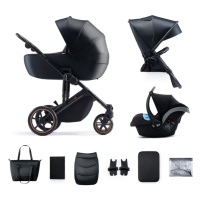 KINDERKRAFT - SELECT Kočárek kombinovaný 3v1 Prime 2 Venezian Black, Premium