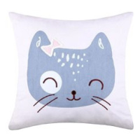 Lovely Casa Dětský polštář kočička Zoeline 40 × 40 cm