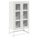 vidaXL Skříň highboard bílá 68x39x123 cm ocel