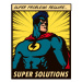 Ilustrace Pop art comic book style superhero, drante, (35 x 40 cm)