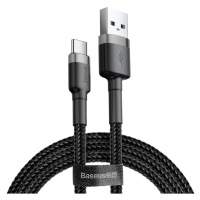 Baseus Cafule extra odolný nylonem opletený kabel USB / USB-C QC3.0 2A 3m black-grey