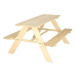 Build & Trade & Innovative Zahradní lavice, dřevěný stůl pro děti 92 × 78 × 52 cm