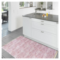 Moderní růžový běhoun do kuchyně Šířka: 160 cm | Délka: 220 cm