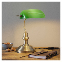 Markslöjd Stolní lampa Bankers výška 42 cm zelená