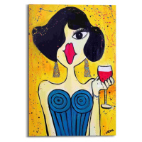 German Nástěnný dekorativní panel Lady / 60 x 90 cm / MDF Varianta: ivi0