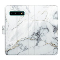 iSaprio flip pouzdro SilverMarble 15 pro Samsung Galaxy S10