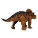 mamido  Dinosaurus Triceratops se zvukovými a svítícími efekty hnědý