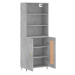 vidaXL Skříň highboard betonově šedá 69,5x34x180 cm kompozitní dřevo