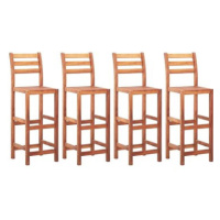 Barové židle 4 ks masivní akáciové dřevo