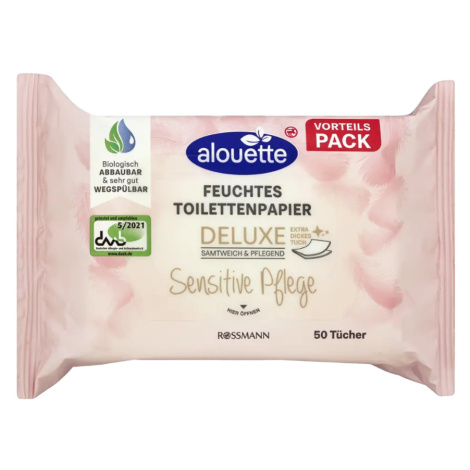 alouette Vlhčený toaletní papír Sensitive 3 x 50 150 ks