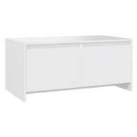 SHUMEE Konferenční stolek bílý 90 × 50 × 41,5 cm dřevotříska, 809818