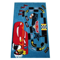Dětský kusový koberec Cars modrý 200 × 290 cm