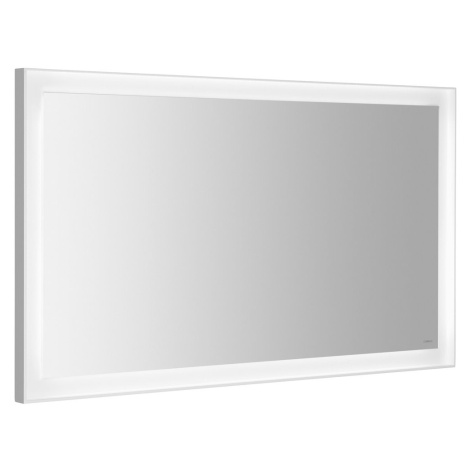 FLUT zrcadlo s LED osvětlením 1200x700mm, bílá FT120 Sapho