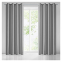 Dlouhý závěs na okna v šedé barvě Délka: 250 cm