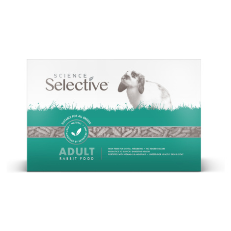 Science Selective Krmivo pro dospělé králíky - výhodné balení: 2 x 9 kg