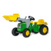 Šlapací traktor John Deere s přívěsem a lžící Rolly Toys 023110