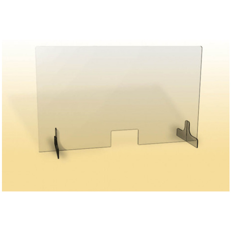 OFFICE PRO ochranné plexi sklo na stůl OC 1000 V s vysokým otvorem