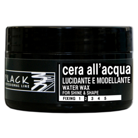 Black Water Wax For Shine &amp; Shape - vosk pro mokrý vzhled vlasů, 100 ml