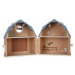 LITTLE DUTCH Domeček pro panenky dřevěný přenosný Farma
