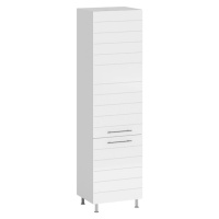 Kuchyňská skříňka Daria 60 cm, bílá/ popelavě šedá, 2D 60CM
