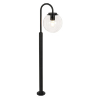 Moderní lucerna černá s čirým sklem 104 cm IP44 - Sfera