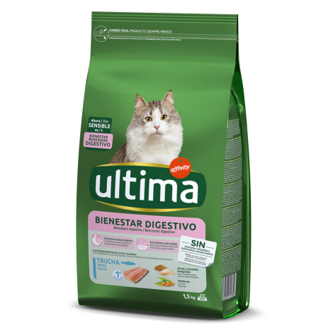 Ultima Cat Sensitive s pstruhem - 4,5 kg (3 x 1,5 kg) Affinity Ultima