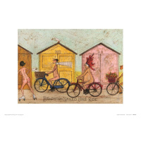 Umělecký tisk Sam Toft - Brighton Naked Bike Ride, Sam Toft, (40 x 30 cm)