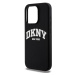 Zadní kryt DKNY Liquid Silicone Arch Logo MagSafe pro Apple iPhone 15 Pro, black