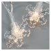 Nexos 86859 Dekorativní osvětlení, vločky, 20 LED, teple bílé, 3 ks