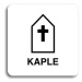 Accept Piktogram "kaple" (80 × 80 mm) (bílá tabulka - černý tisk bez rámečku)