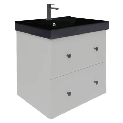 Koupelnová skříňka s umyvadlem Naturel Forli 60x53x46 cm šedá mat FORLI60GMUVERB
