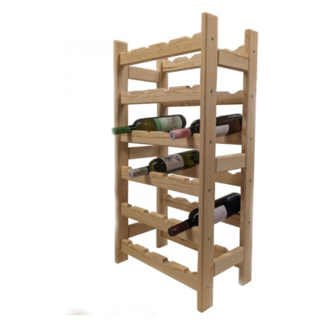 Dřevěný stojan na víno pro 24 lahví