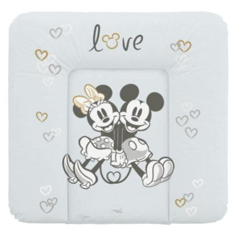 CEBA Podložka přebalovací měkká na komodu 75x72 Disney Minnie & Mickey Grey CebaBaby