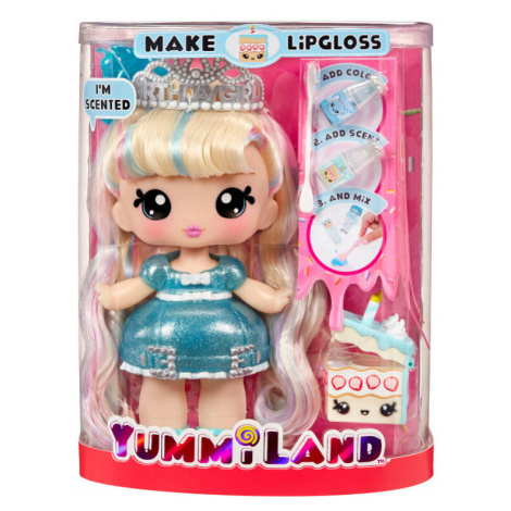 MGA Yummiland Velká panenka + lesk na rty Narozeninový dort pro mazlíčka Callie 120742