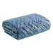 Přehoz na postel NEW ROCK 220x240 cm modrá Mybesthome