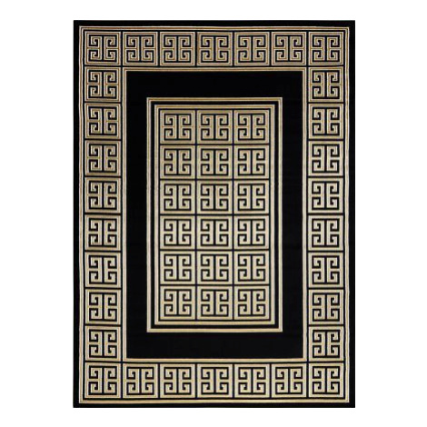 Kusový koberec Gloss 6776 86 greek black/gold FOR LIVING