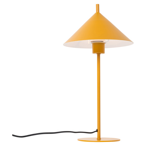 Designová stolní lampa žlutá - Triangolo QAZQA