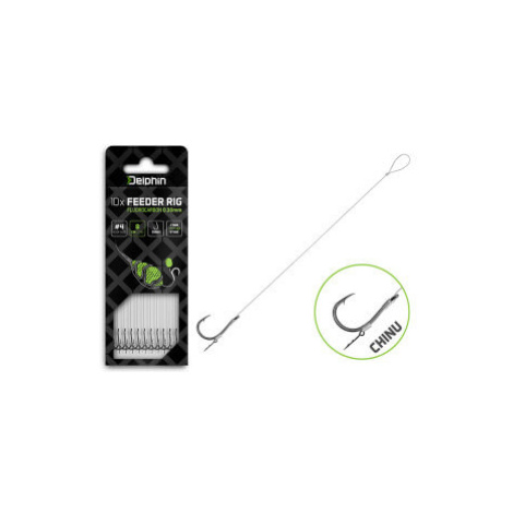 Návazec DELPHIN Fluoro Sting Chinu, 10 ks vel. 6, délka 12 cm, průměr 0,26 mm