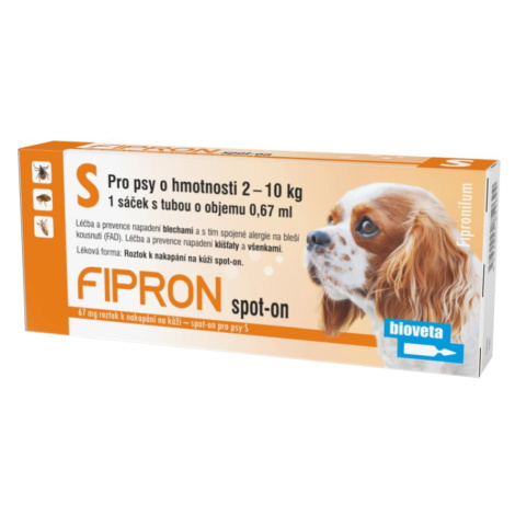 FIPRON Spot-on pro psy S 2-10 kg 0,67 ml 1 pipeta