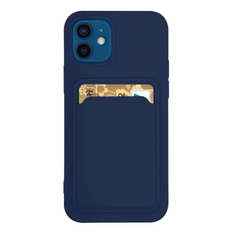 Silikonové pouzdro s kapsou na Xiaomi Redmi NOTE 9 navy blue