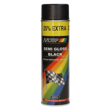 Barva černá pololesklá 500ml - rychleschnoucí akrylový lak pro dřev... Motip