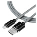 Kabel Tactical Fast Rope Aramid Cable USB-A/Lightning MFI, 1m, šedá