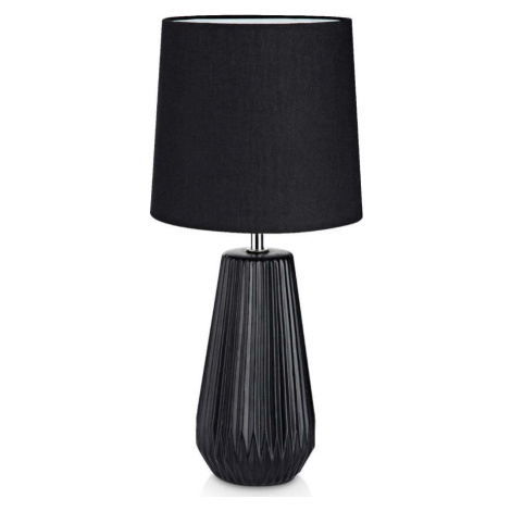 Černá stolní lampa Markslöjd Nicci, ø 19 cm