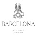 Ilustrace Barcelona coordinates with Sagrada Familia temple, Blursbyai, 26.7 × 40 cm